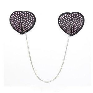 Embellished Heart Shaped Pasties in Pink